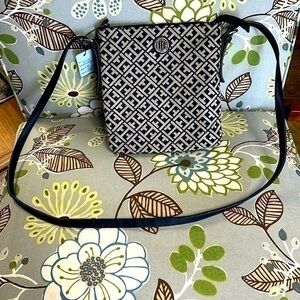 Tommy Hilfiger blue and gray purse